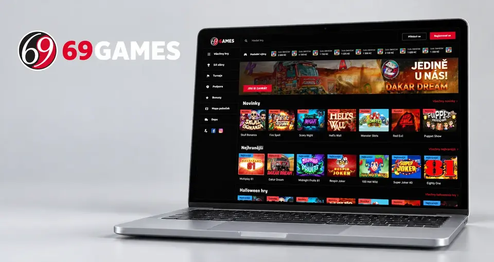 69GAMES casino na počítači