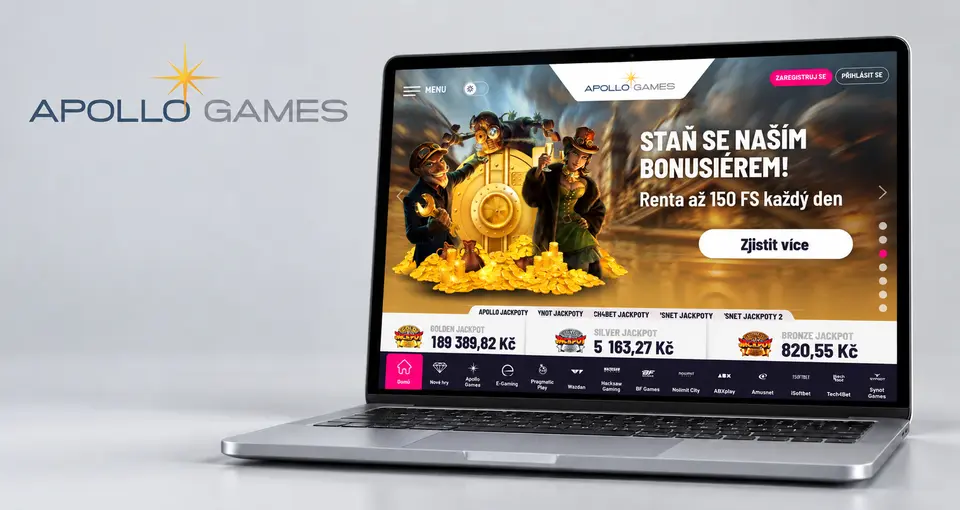 Apollo Games casino na počítači